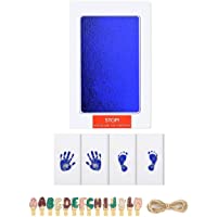 Los mejores  - Juego de huellas de manos y pies para bebé- almohadilla de tinta para huellas de bebé y pies Clean Touch para bebé- no…